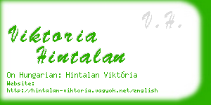 viktoria hintalan business card